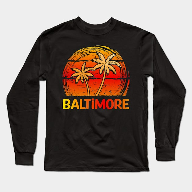 Baltimore city Long Sleeve T-Shirt by vintage3